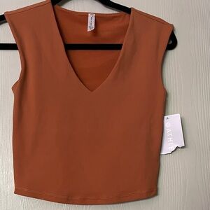 Athleta Transcend Cropped Tee Size XS